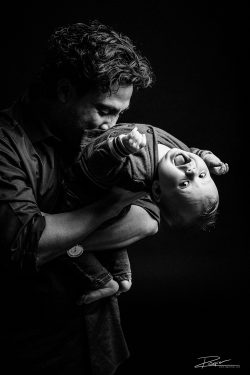 Familie Portret studio vader en kind-1