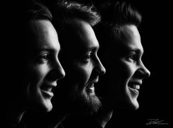 Drie broers in de studio