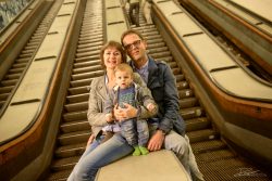 Familieportret in de Maastunnel
