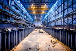 Bouw Fotograaf - constructie van 180meter droogdok voor superjachten-2