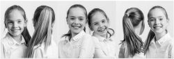 Familie portret van twee zusjes