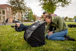 Laptop tent voor reclame shoot buiten-2