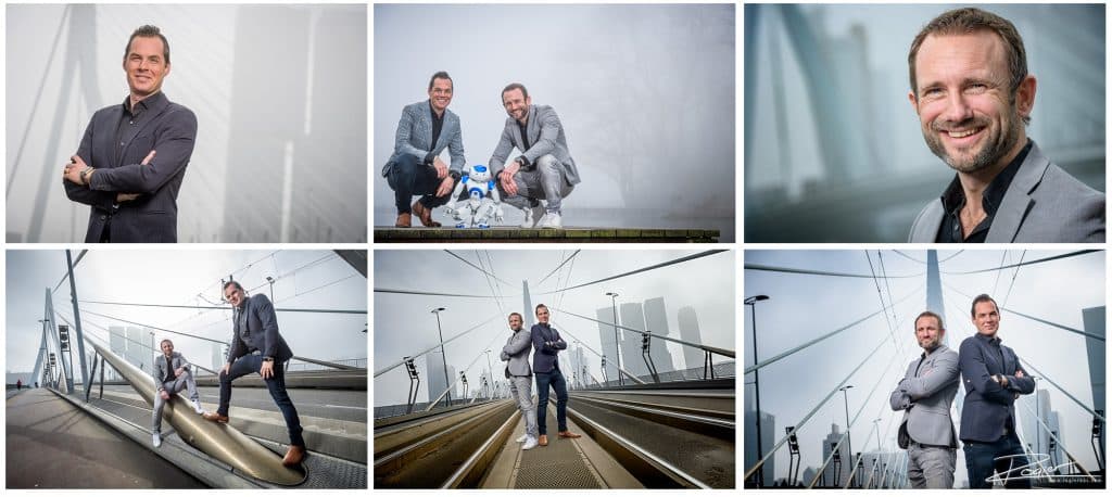 Deze heren werden geinterviewd voor een Inflight Magazine van de KLM. Daar waren foto's bij nodig. Die mocht ik op een mistige ochtend maken.