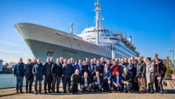 groepsfoto voor SS Rotterdam