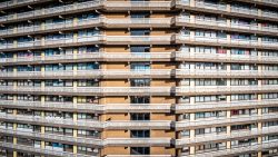 Dronefotografie van stedelijke bebouwing