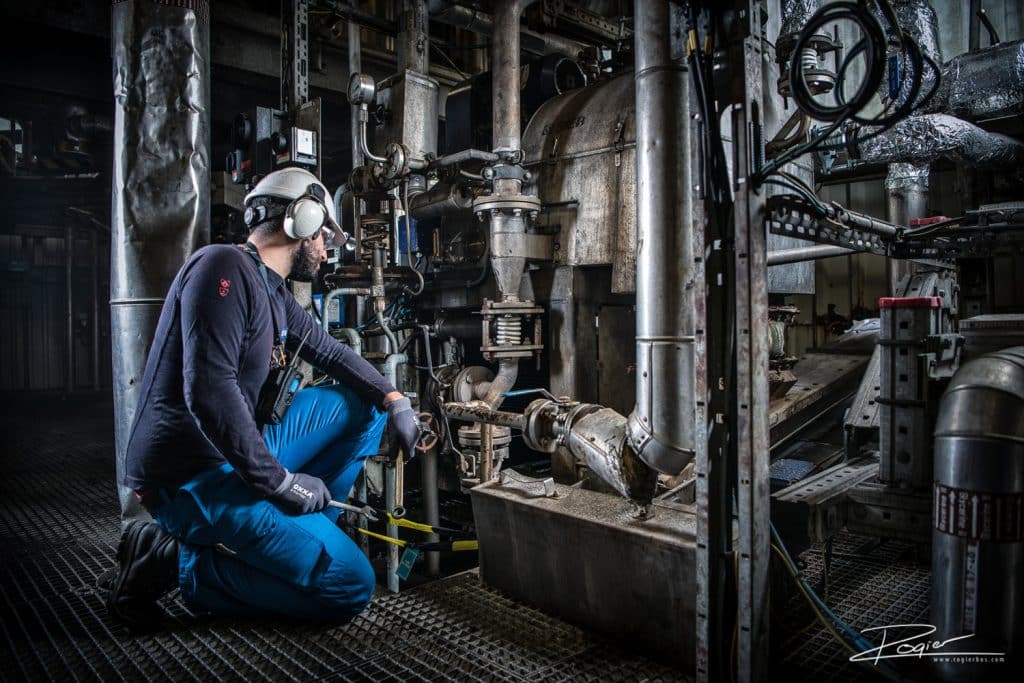 Industriële fotografie op een oil & gas productionplant