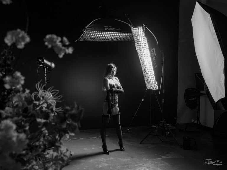 Een boudoir fotoshoot in een veilige omgeving die resulteert in classy beelden