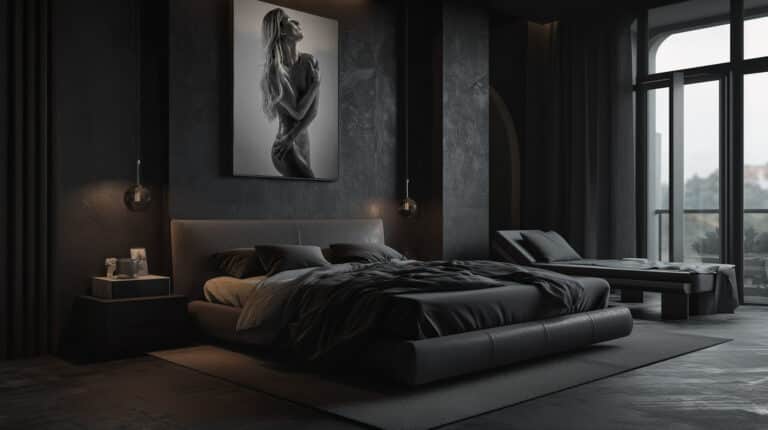 Boudoirfoto in de slaapkamer