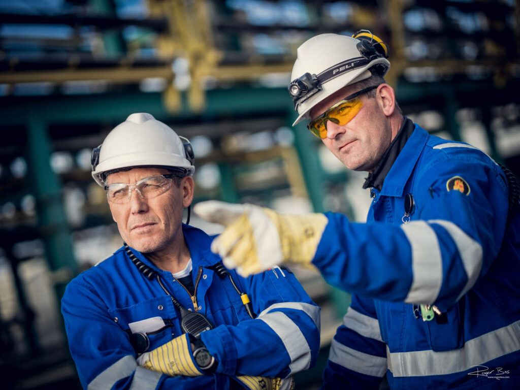 Deze fotograaf heeft zijn VCA en BPM's, en komt veel in de haven van Rotterdam, ook op haventerminals.
